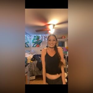 Sleek Black Camisole Top